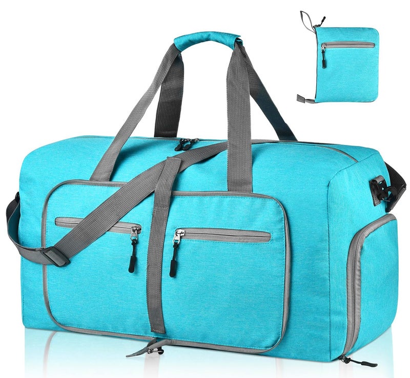 Dimayar 115L Travel Duffle Bag for Men Women - Foldable Duffel Bag with Shoes Compartment - Overnight Bags Waterproof & Tear Resistant(Mint Green) - Image 1